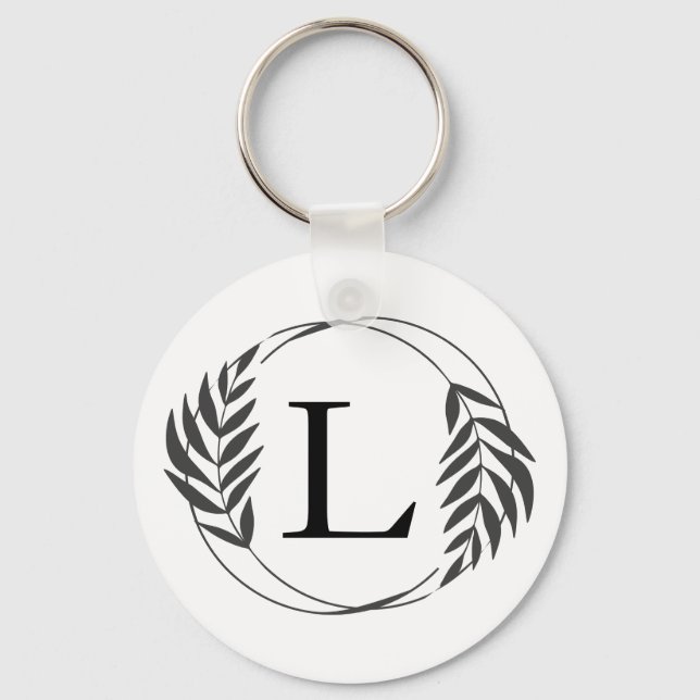 Chaveiro Personalized Custom Monogram Gift (Frente)