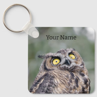 Chaveiro Personalized Cute Owl Keychain - Add Your Name