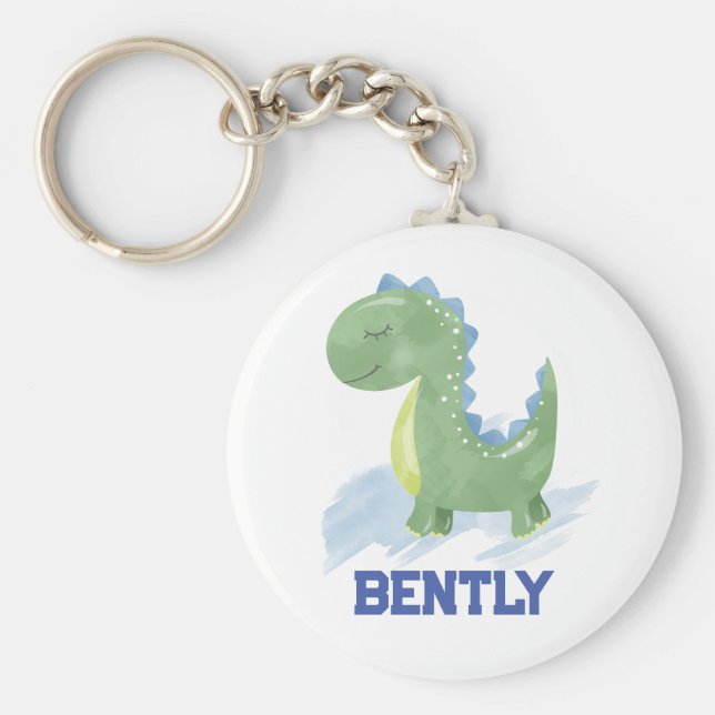 Chaveiro Personalized Dinosaur Keychain (Frente)