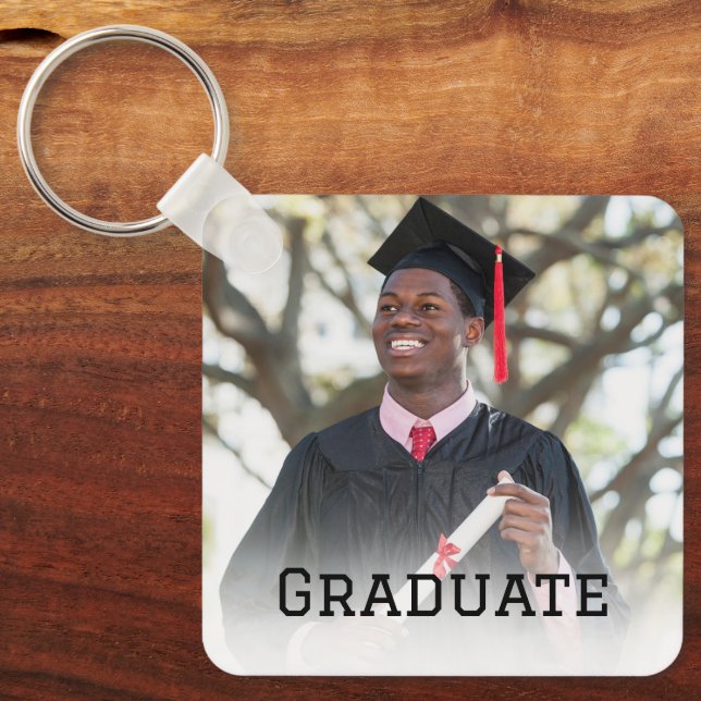 Chaveiro Personalized Graduation Photo Keepsake Memory Gift (Frente)