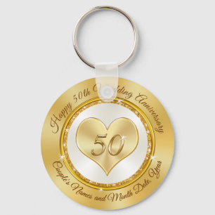 Chaveiro Personalized Happy 50th Anniversary Favors Cheap