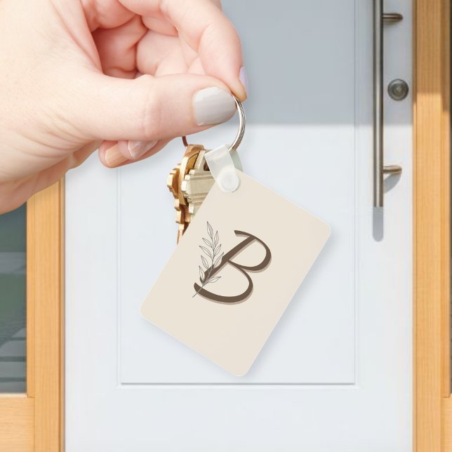 Chaveiro Personalized Initial Branch Keychain | Custom Key  (Criador carregado)