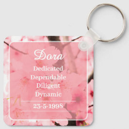 Chaveiro Personalized Initial Name Traits Keychain Gift