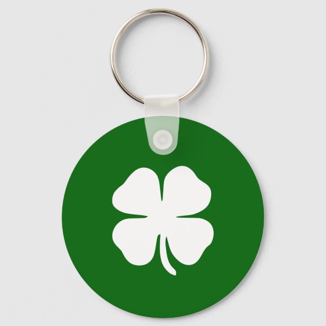 Chaveiro Personalized Irish Green Shamrock (Frente)