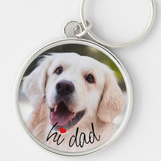 Chaveiro Personalized Keychain With Dog Photo Love Heart (Frente)