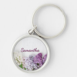 Chaveiro Personalized Lilac Keychain | Spring Name Keychain