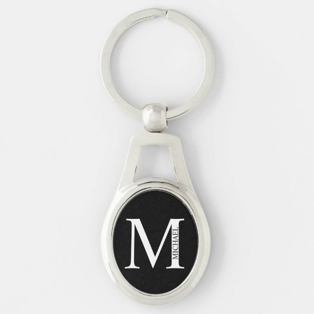 Chaveiro Personalized Monogram and Name Keychain (Frente)