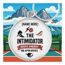 Chaveiro Personalized Name Pickleball Keychain Intimidator
