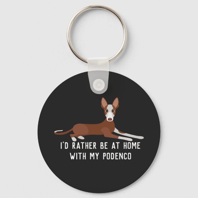 Chaveiro Personalized Podenco Dog  (Frente)