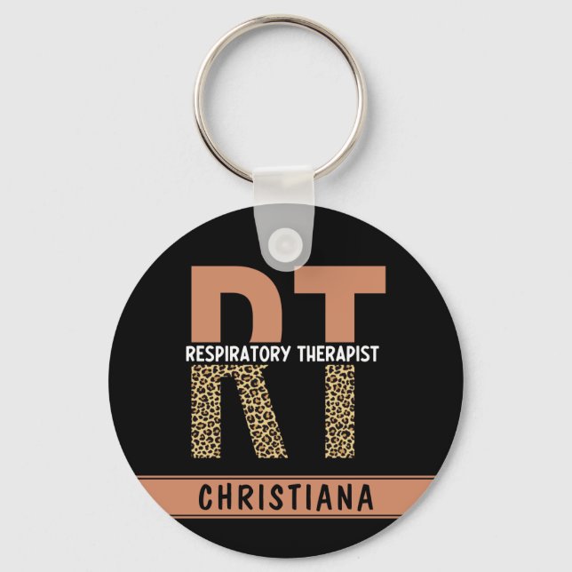 Chaveiro Personalized Respiratory Therapist RT Gift (Frente)