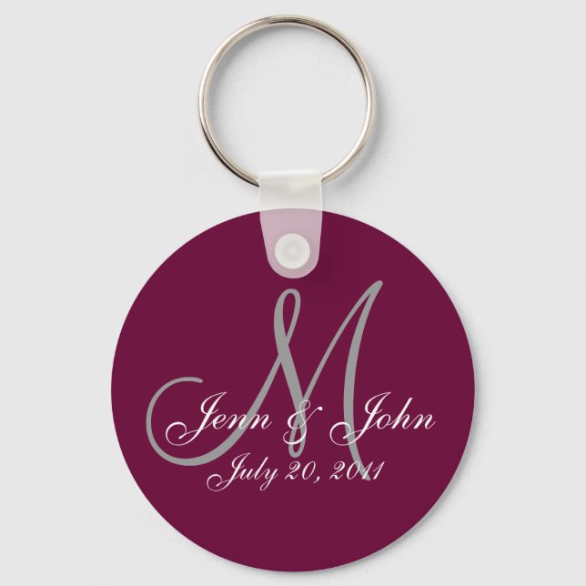 Chaveiro Personalized Wedding Keepsake Key Chain (Frente)