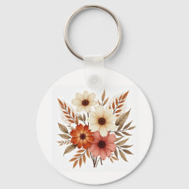 Chaveiro Personized Floral Keychain