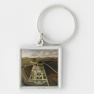 Chaveiro Perspectiva sul do Hampton Court, Herefordshire,