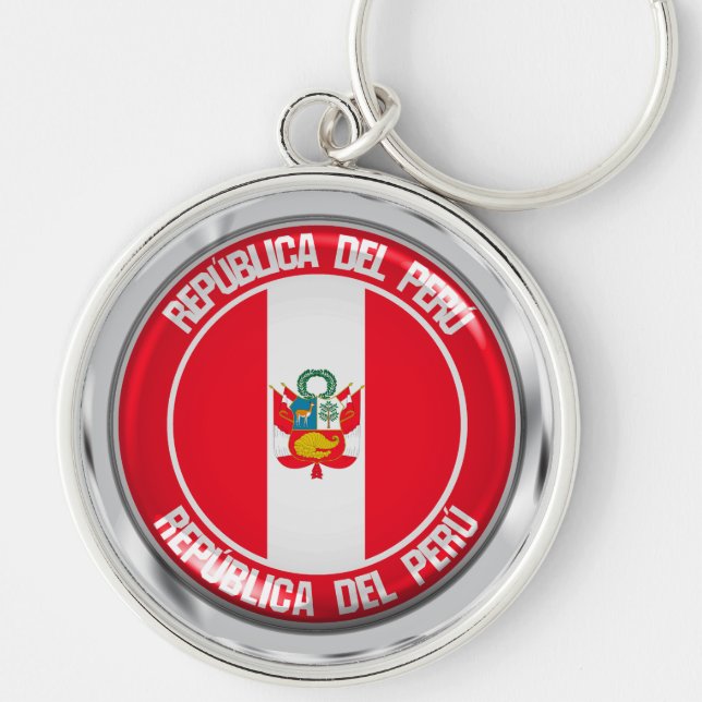 Chaveiro Peru Round Emblem (Frente)