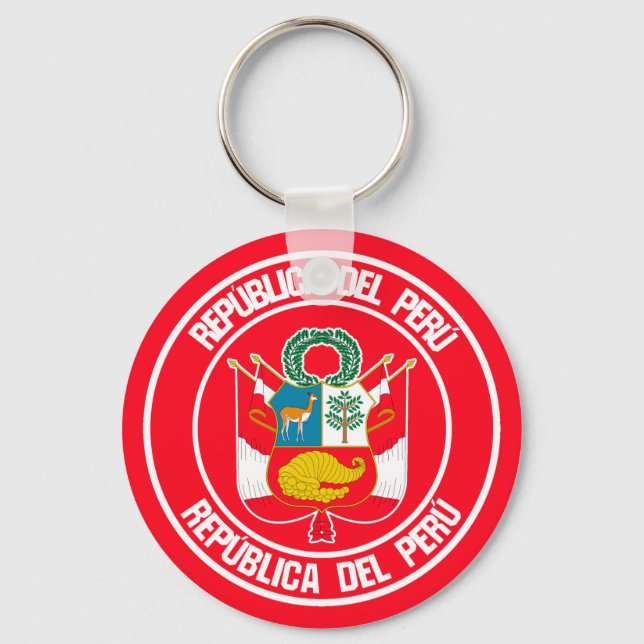 Chaveiro Peru Round Emblem (Frente)