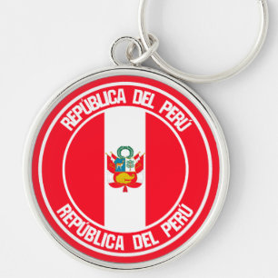 Chaveiro Peru Round Emblem