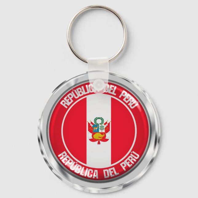 Chaveiro Peru Round Emblem (Frente)
