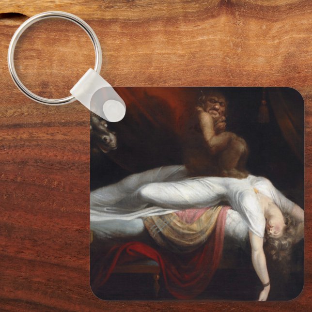 Chaveiro Pesadelo de Henry Fuseli Gothic Macabre Dark Art (Frente)