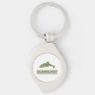 Chaveiro Pesca de salmão Humorístico