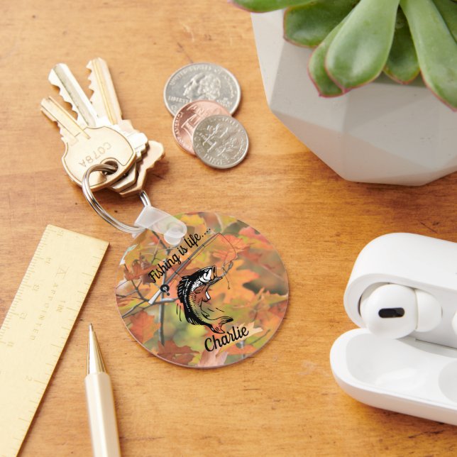 Chaveiro Pesca é gancho da linha do rolo personalizado pela (Mesa)