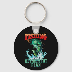 Chaveiro Pesca é meu Plano de Reforma, pescador Vintage