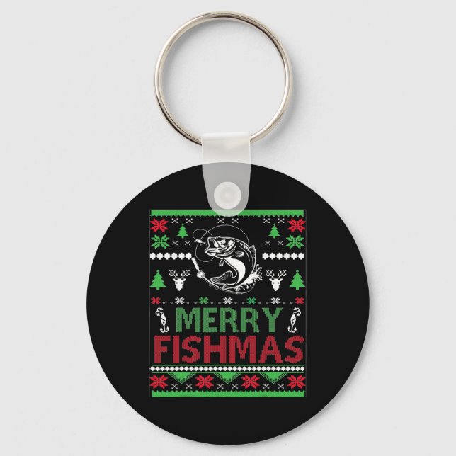 Chaveiro Pesca Feia De Natal Byb Roupa (Frente)