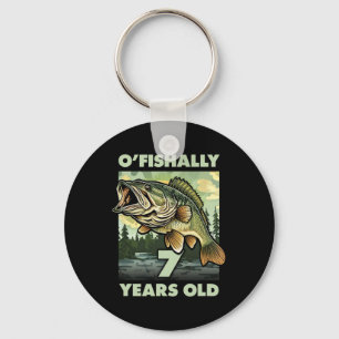 Chaveiro Pescador de 7 Anos O'fishally 7 Pescando no 7º Ani