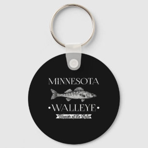 Chaveiro Pescador de Minnesota Walleye Meio-Oeste Pescaria