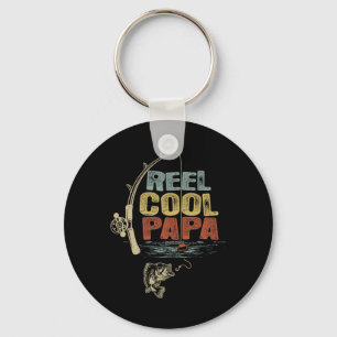 Chaveiro Pescador Engraçado Vintage Reel Legal Papa