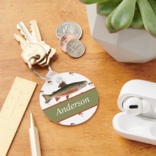 Chaveiro Pescadores monogramados com redes de arrasto de pa