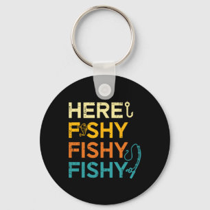 Chaveiro Pescando Aqui Pesca Retro Amante De Peixes Pescado