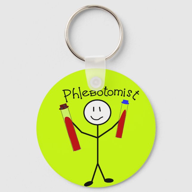 Chaveiro Pessoa de Stick Phlebotomist (Frente)