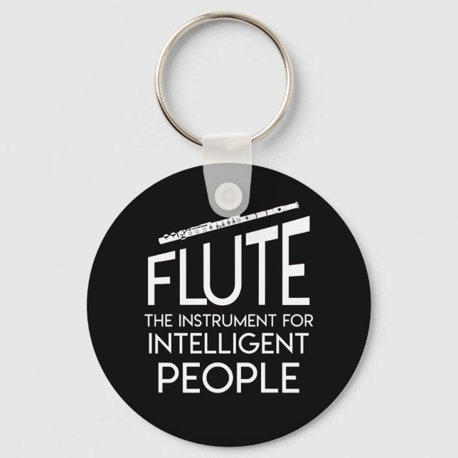 Chaveiro Pessoas Inteligentes do Flute Player por Instrumen (Frente)