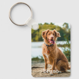 Chaveiro Pet 2 Personalizado Nome de Fotografia Keepsasakov