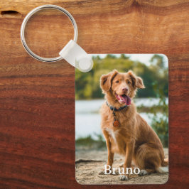 Chaveiro Pet 2 Personalizado Nome de Fotografia Keepsasakov