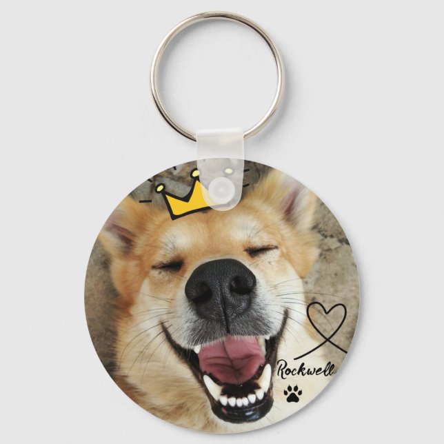 Chaveiro Pet Fotografia Personalizada E Cão De Nome (Frente)