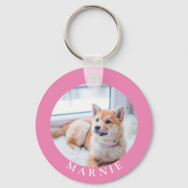 Chaveiro Pet Fotografia personalizada e nome lado duplo