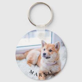 Chaveiro Pet Fotografia personalizada e nome lado duplo