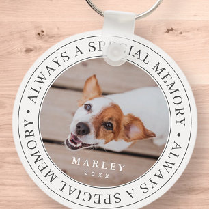 Chaveiro Pet Memorial Sempre uma Foto Moderna de Memória E