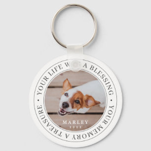 Chaveiro Pet Memorial Your Life a Benessing Modern Photo