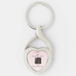 Chaveiro Pet Mom Heartfelt Photo Heart