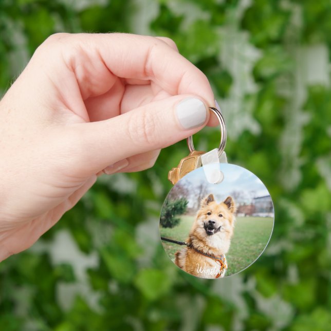 Chaveiro Pet Personalizado - Tecla Gravada Persona (Mão)