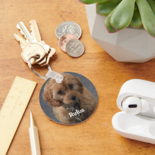 Chaveiro Pet Photo and Name Personalizado