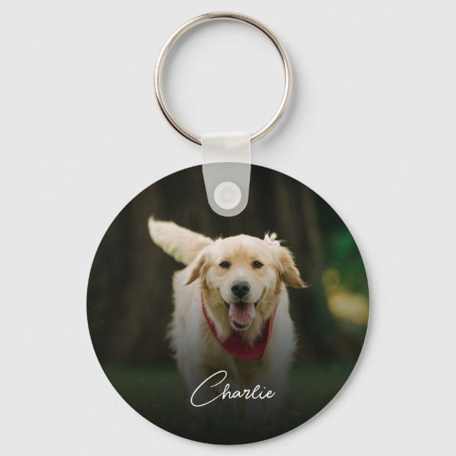 Chaveiro Pet Photo Dog Lover Personalizado (Frente)