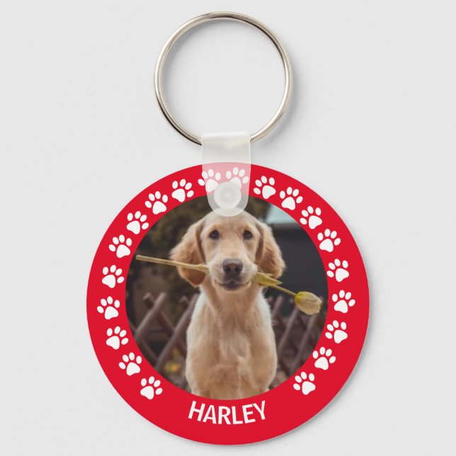 Chaveiro Pet Photo Dog Lover Personalizado (Frente)