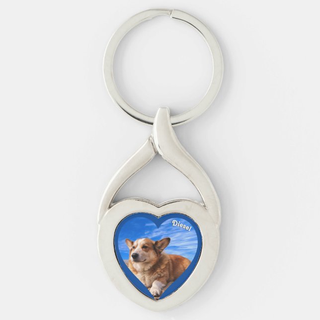 Chaveiro Pet Photo Keepsakover Personalizado (Frente)