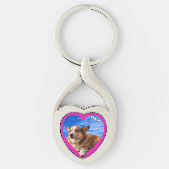 Chaveiro Pet Photo Keepsakover Personalizado (Frente)