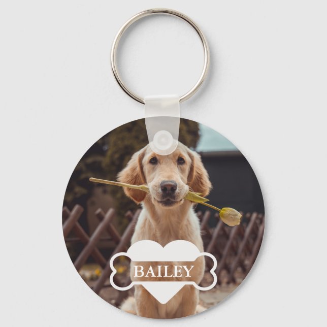 Chaveiro Pet Photo Pet Keepsaoker Personalizado (Frente)