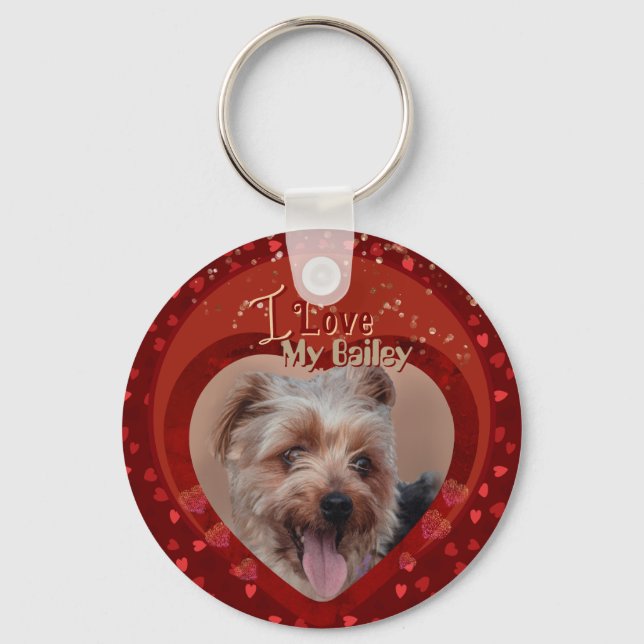 Chaveiro Pet Photo Red Keepsaet Personalizado (Frente)