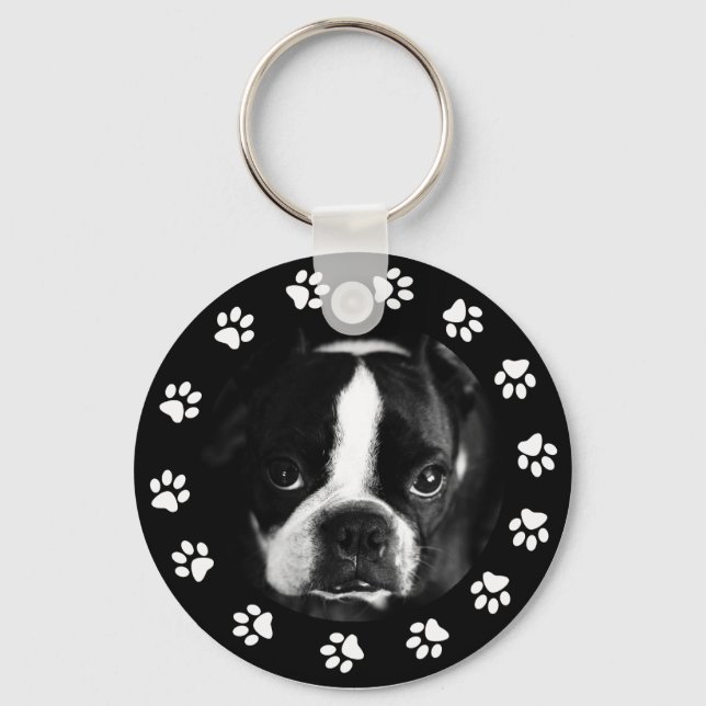 Chaveiro Pet Puppy Dog Photo Paws Personalizadas (Frente)